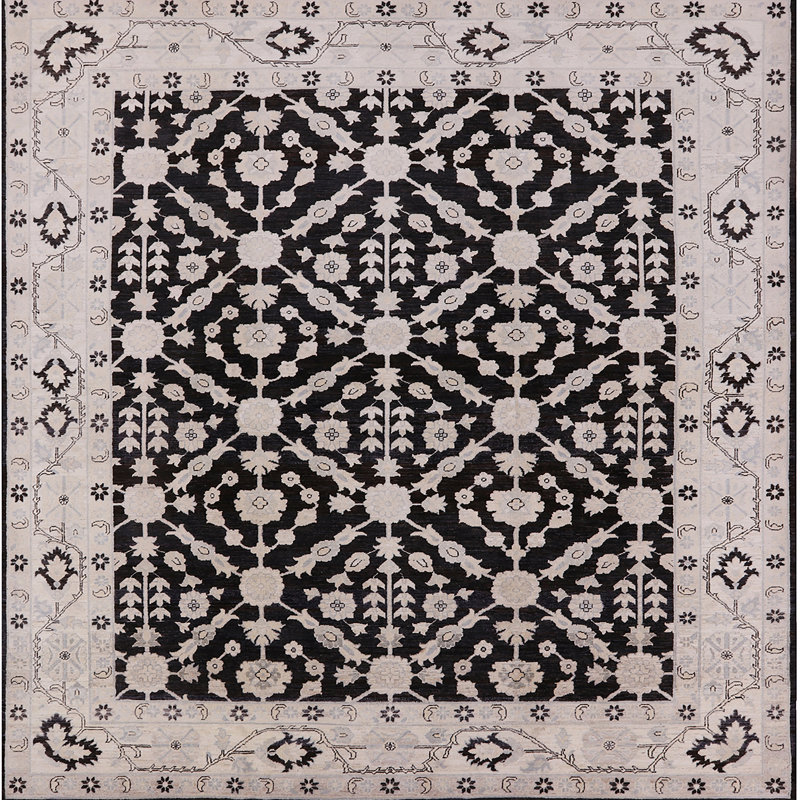 Tapis brun / beige Micco, Carré 4 pi