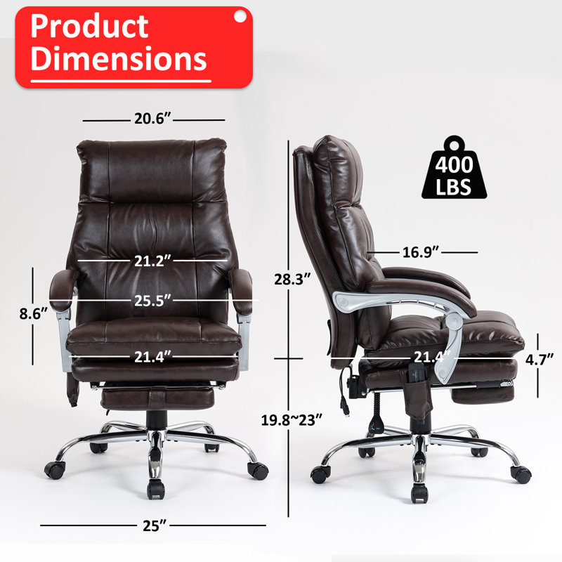 Tavare Cotton Executive Chair, Brown