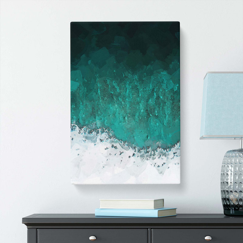 Magic Of The Waves In The Maldives In Abstract - Wrapped Canvas Print, 91cm H x 60cm W x 3cm D