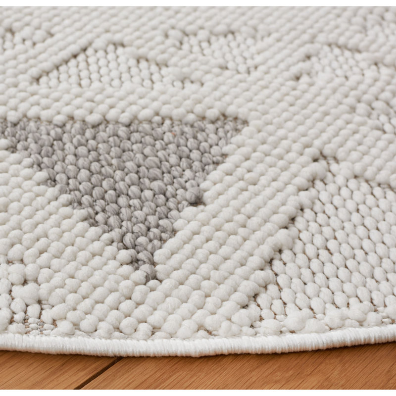 Lotus Performance Geometric Rug, Round 6'7"