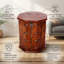 Stylish Solid Acacia Wood Accent Chest - Oak Finish Natural Grain & Knots Hand Finished Scandinavian Storage Furniture for Home