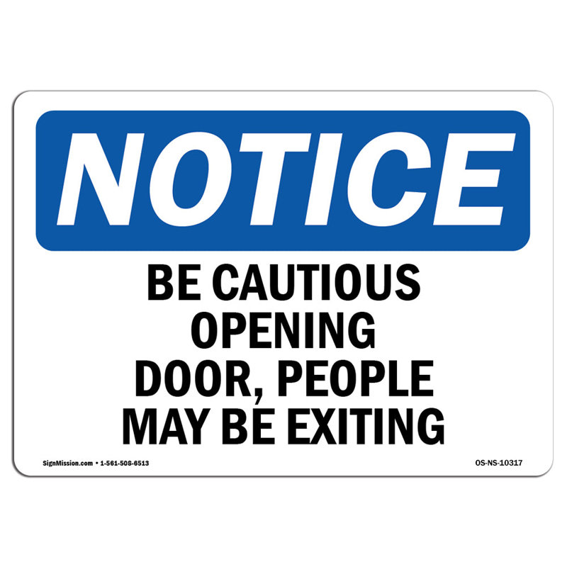 Panneau «Be be cautious»