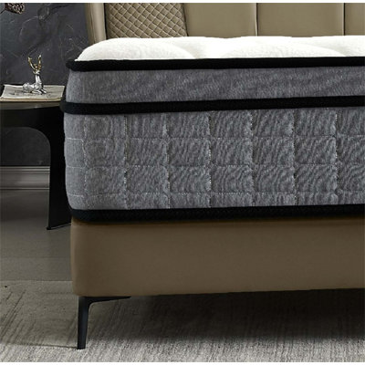 Matelas hybride de qualité supérieure avec mousse gélifiée et propriétés hypoallergéniques pour un sommeil optimal