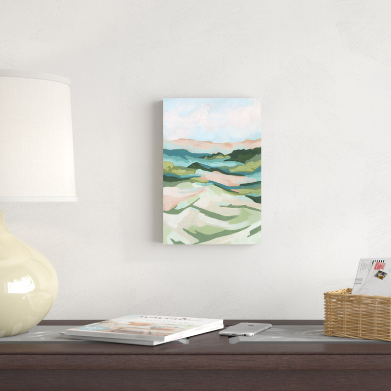 «Tidal Valley II» par June Erica Vess - peinture sur toile tendue, H 12 po x l 8 po
