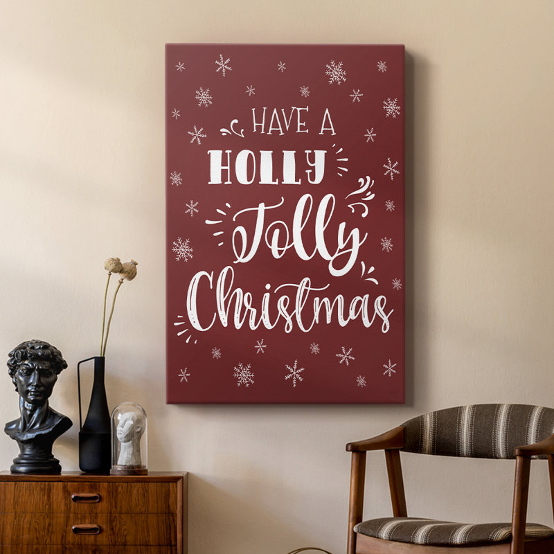 Holly Jolly Christmas - galerie Cavas sur mesure, H 18 po x l 12 po