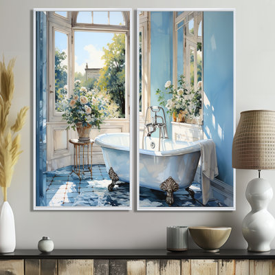 Bathroom Tranquil Reflections I - Large Bathroom Wall Art