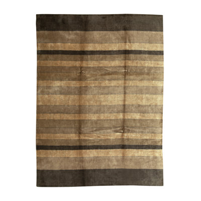 Ecco Gabeh Wool Striped Area Rug