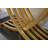 Light Luxury Black & Gold Console Table, Narrow Entryway Table with Double-Loop Cross Metal Frame, Water & Scratch Resistant MDF Tabletop, Slim Sofa Side Table for Hallway Living Room