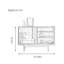 Table d'appoint en bois massif.