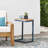 Stylish Wooden Accent Table With Iron Base, Blending Stability And Style For Your Living Space.-169052899