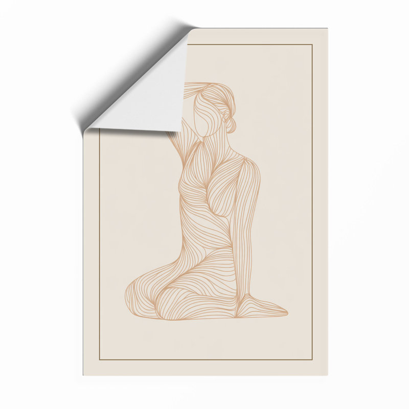 Contemplative Figure Minimalist - Print, Unframed, A3 - 42.0 x 29.7 cm