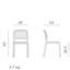 Dululu Stacking Patio Dining Side Chair-13710335