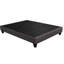 Base de lit simple TG gris foncé foncé, revêtue de tissu moelleux, étapes de montage simples pour le lit de la chambre à coucher, lin, conception moderne, installation facile-445447101