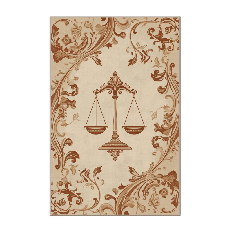 Machine Washable Orlena Classic Damask Rug in Beige – Beige Binding, 8 x 12