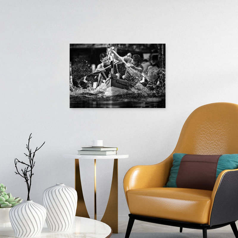 " Intense Boat Race Contemporary Wall Art Print " by Rooswandy Juniawan, 16" H x 24" W