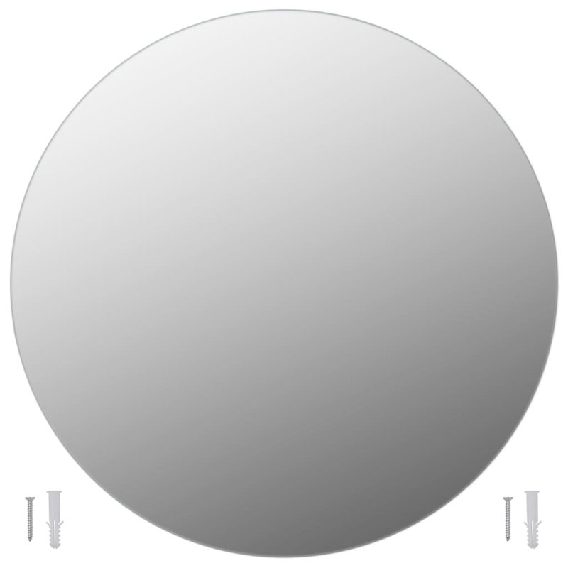 Wall Mirror Bathroom Mirror Vanity Hall Entryway Mirror Glass Round, 27.5"