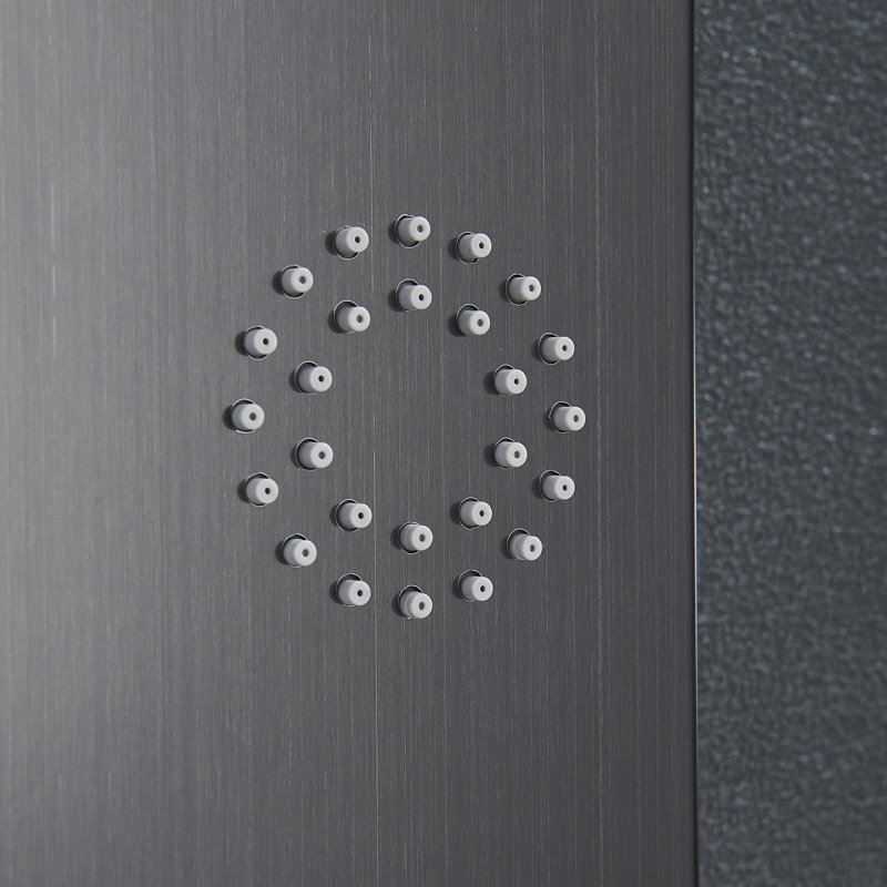 45'' Shower Panel with Adjustable Shower Head, Matte Black