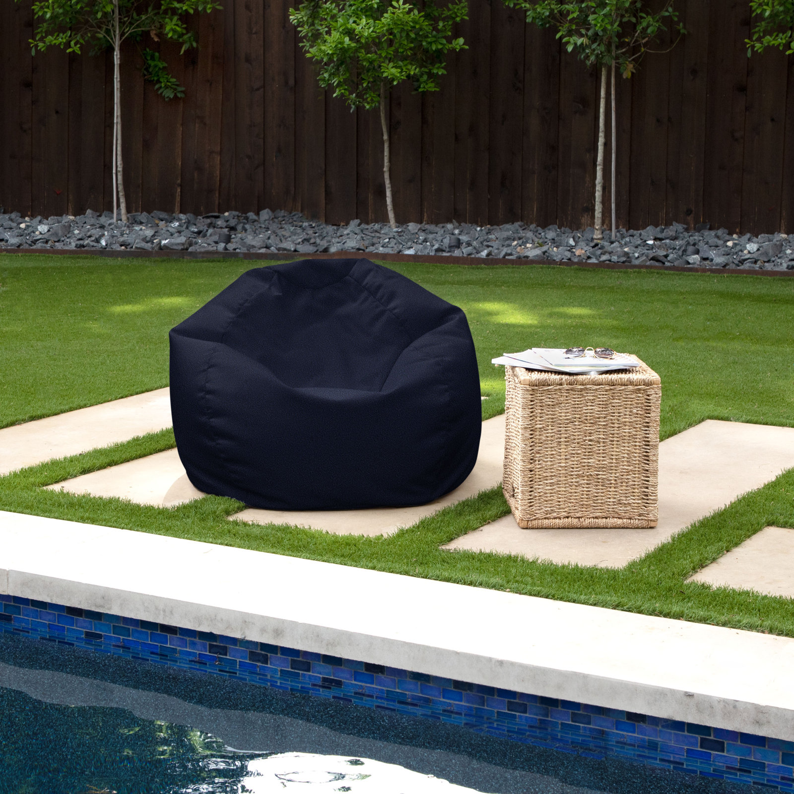 Harborside Outdoor Bean Bag, Blue