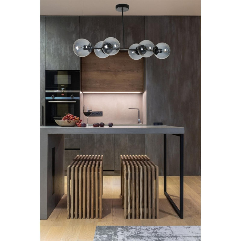 Chandle Chandelier, Fume/Black