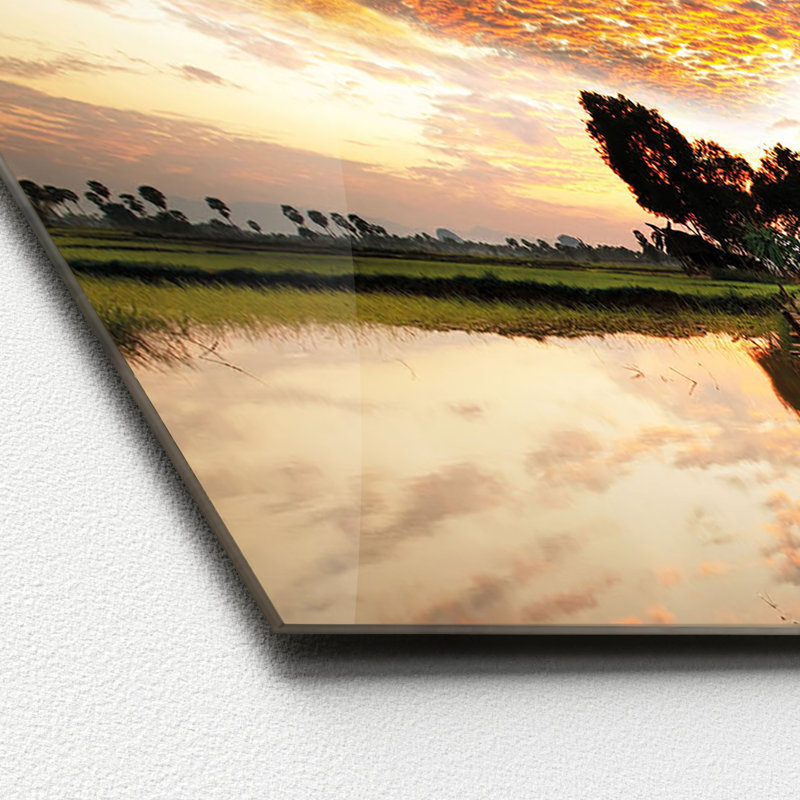 No Frame Print on Glass, 50 cm H x 125 cm W x 1.4cm D