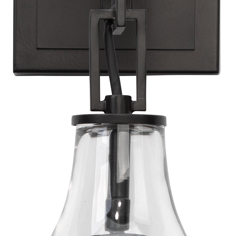 Antique Teardrop Glass & Oil-Rubbed Bronze Wall Sconce