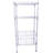 Rectangle Carbon Steel Metal Assembly 4-Shelf Storage Rack