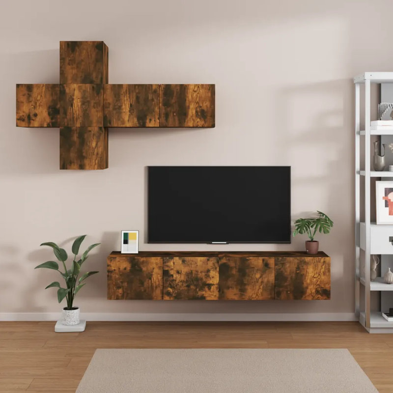 Klass Unfinished Floating for TVs up to 65", 150cm, Concrete Grey