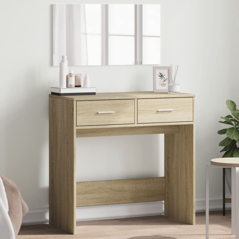 Patrizia Dressing Table with Mirror, Sonoma Oak
