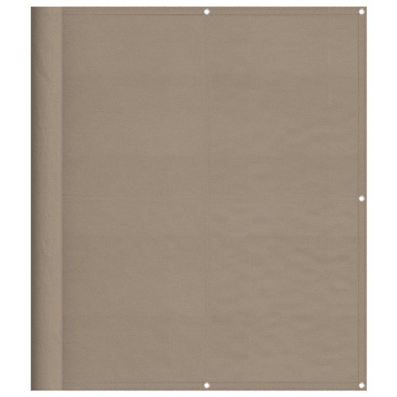 Écran de balcon 100% polyester Vidaxl Oxford, Blanc, L 275,6 po x P 47,2 po