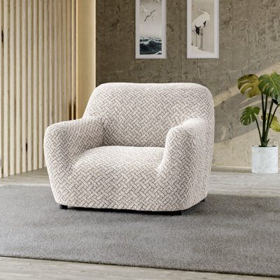 Stretchy Slipcover for Armchair - Durable & Stylish - Printed Collection
