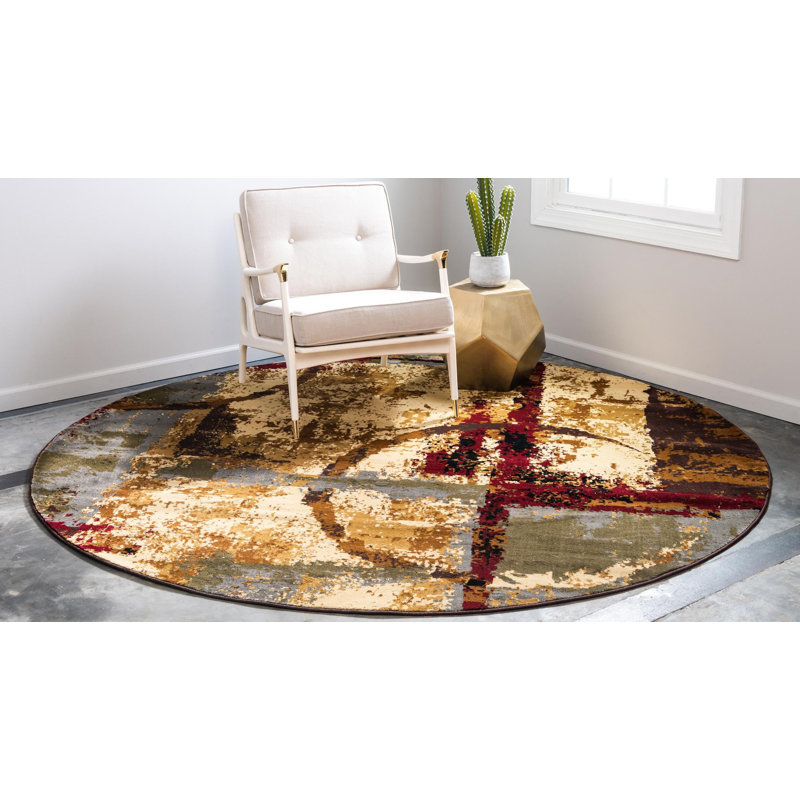 Tapis contemporain Trejo, Rond 10 pi