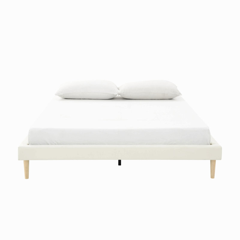 Headboard-Free King Size Wood Slat Platform Bed Frame