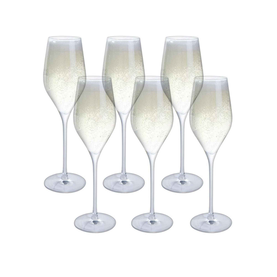 Dartington Crystal Bar Six Prosecco Glasses