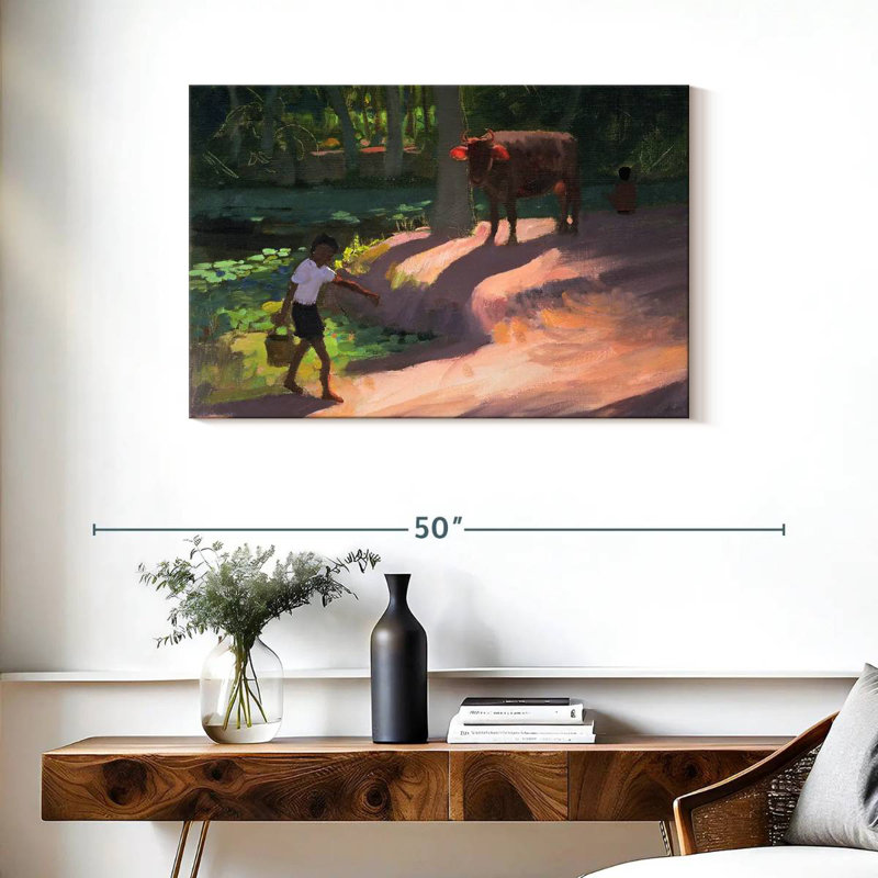 Brampt Kerala Backwaters India, 24" H x 36" W