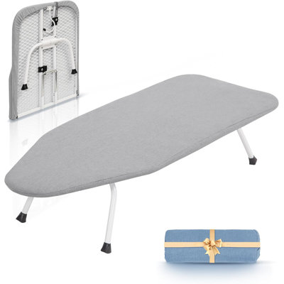 All Iron Frame Mini Folding Ironing Broad with 2 Removable Cover