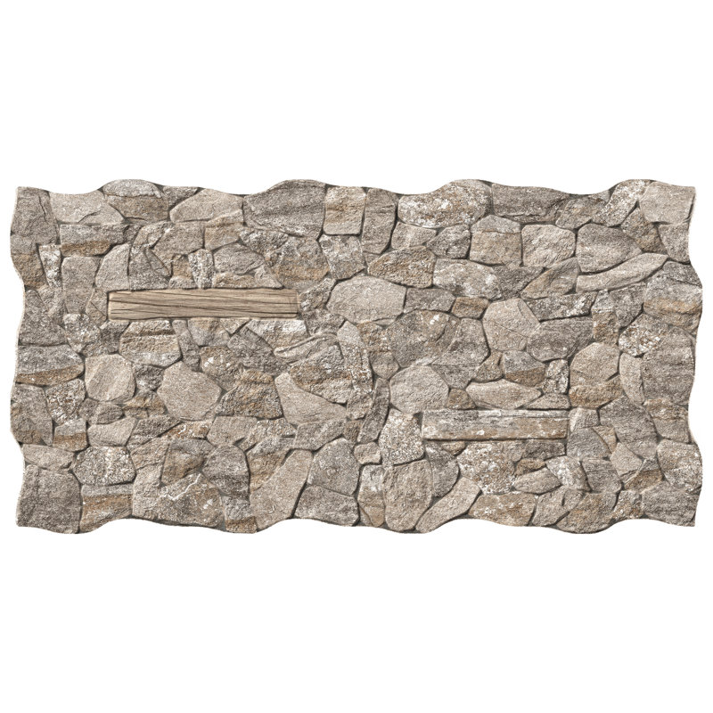 Caldera 13" x 25" Porcelain Stone Look Wall & Floor Tile, Beige