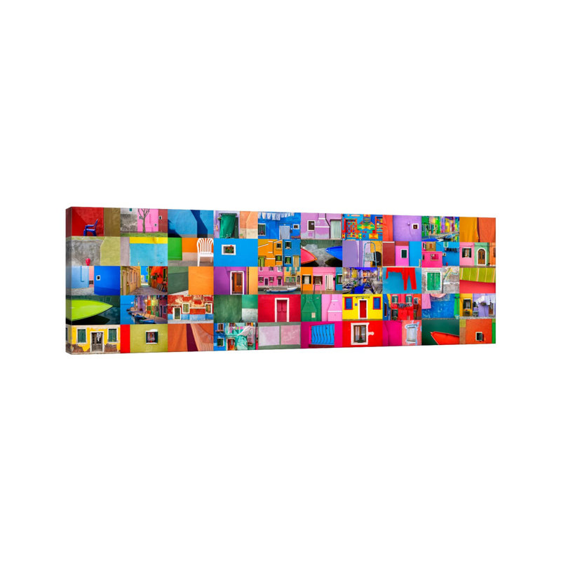 Burano Study, Burano, Italy by Jim Nilsen - Wrapped Canvas Panoramic Gallery-Wrapped Canvas Giclée