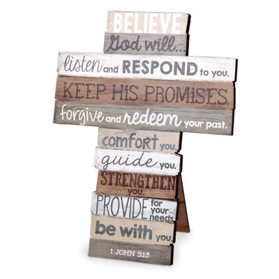 Croix de table Hilbun Believe