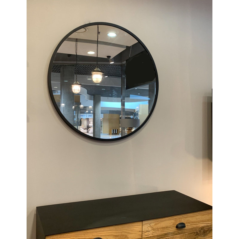Lukaj Metal Round Wall Mirror