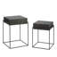 Ensemble de 2 tables d'appoint en métal convertibles-1691202983