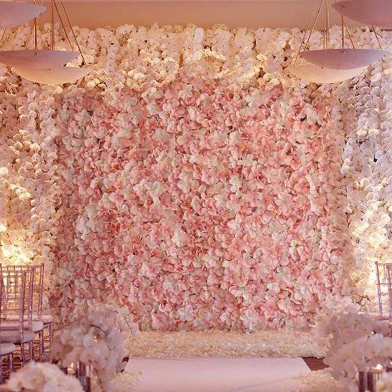 Silk Hydrangea Wall Panel Arrangement, Pink
