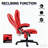 Heated Reclining Computer Chair With 6 Vibration Points,Massage Office Chair,Armrest And Remote-1789531682
