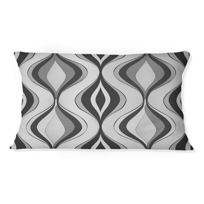 Coussin lombaire gris moderne Ogee Charm