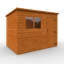 Solid Wood Shiplap Pent Garden Shed-121676397