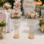 Support à fleurs à 3 niveaux pour le mariage, support à fleurs en cristal 2 pièces, support à fleurs pour mariage
