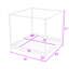 Wooden Frame Canopy Bed with Sturdy Construction-915865511-915865504