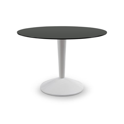 Fratar Round Glass Top Dining Table