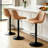 Swivel Adjustable Height Bar Stools with Backs Set of 3 -185851-185799