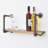 1 Piece Metal and Solid Wood Shelf