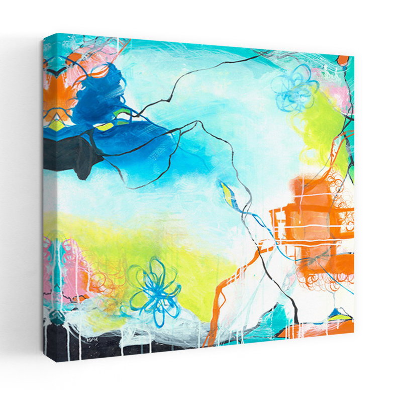 The Dreaming, art abstrait contemporain, H 18 po x l 18 po